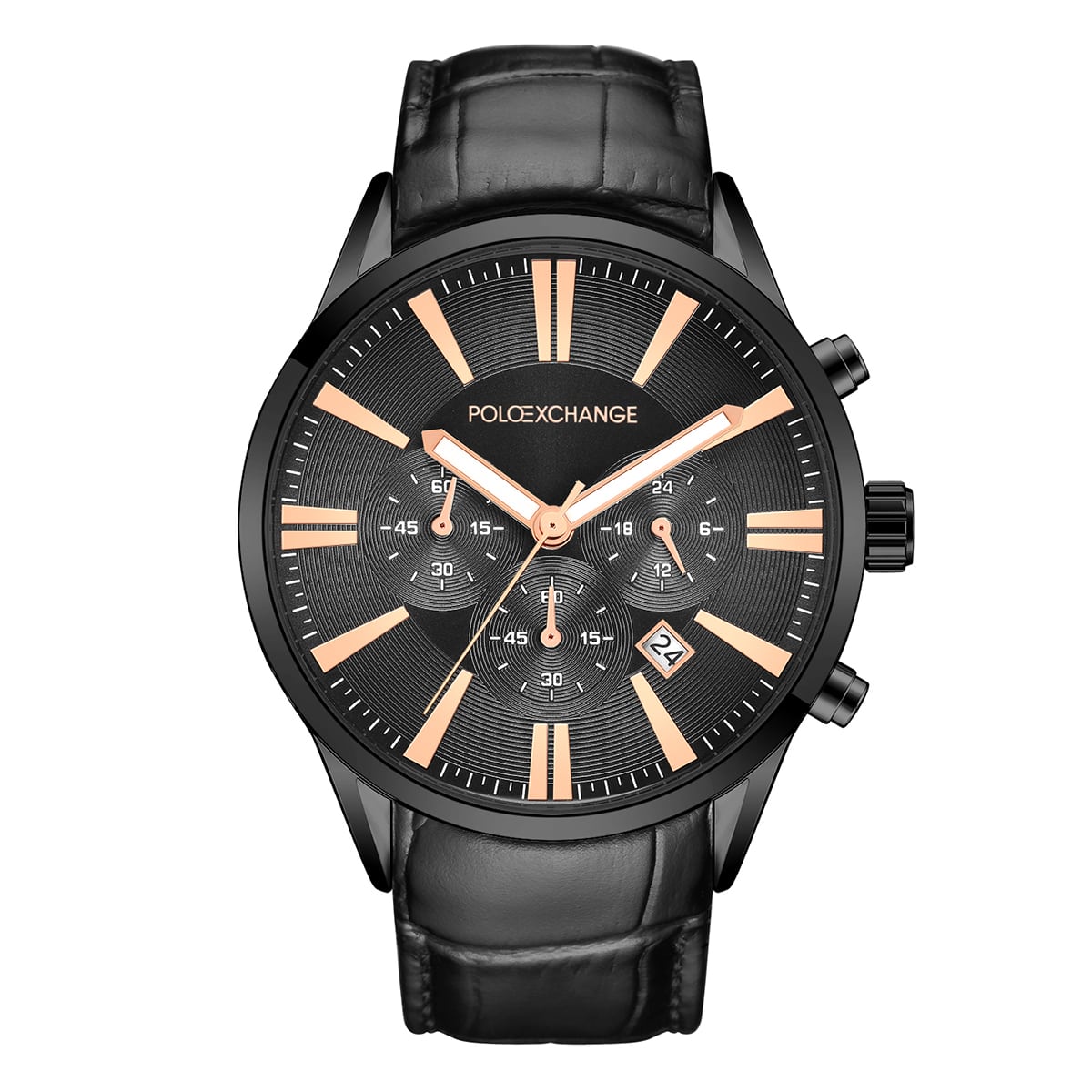 MONTRE POLOEXCHANGE HOMME CHRONO ACIER